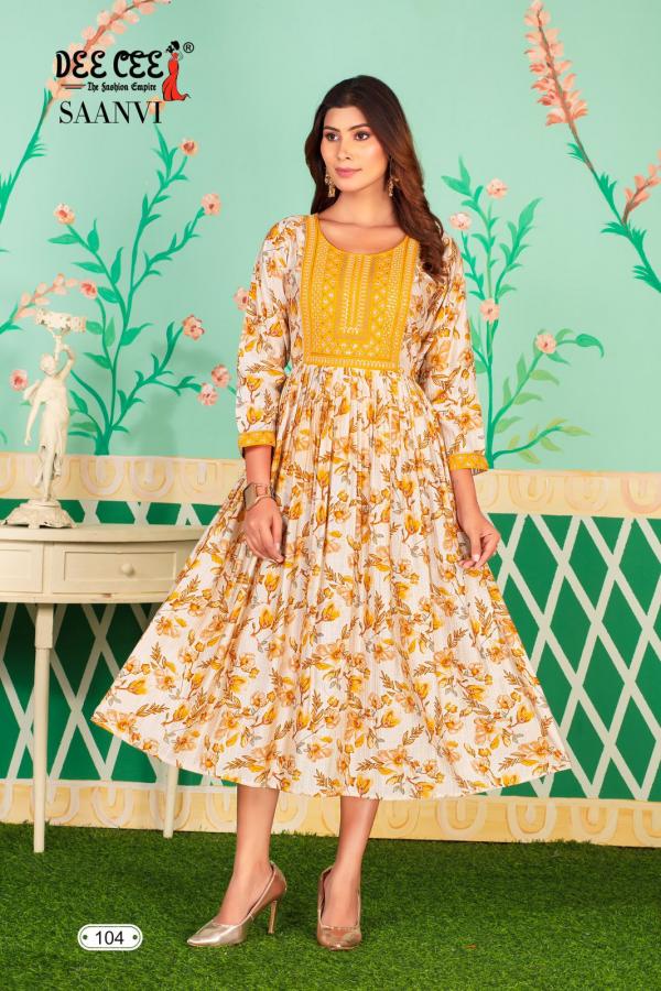 Deecee Saanvi Chanderi Fancy Kurti Collection